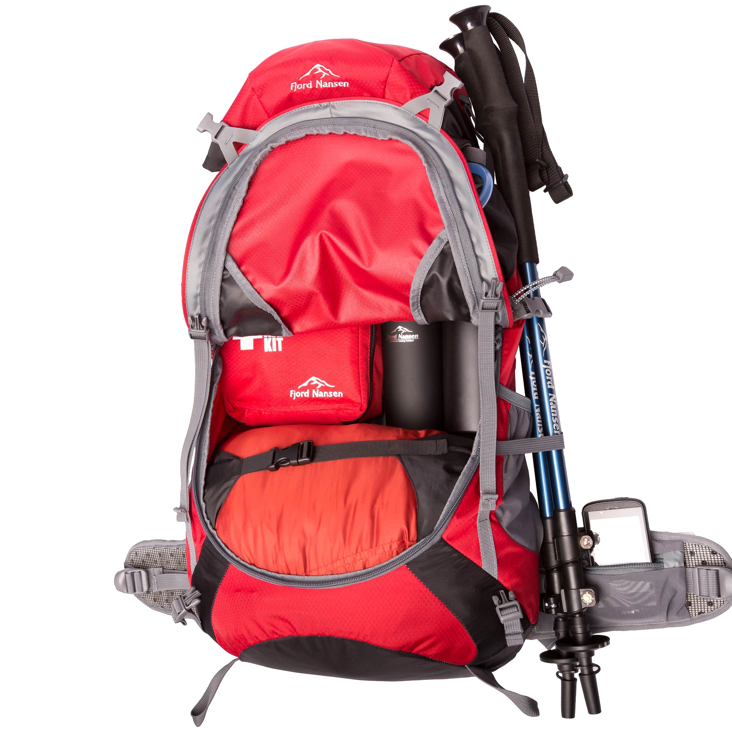 Fjord Nansen - Bodo - Rucksack 32 l - Red/Black