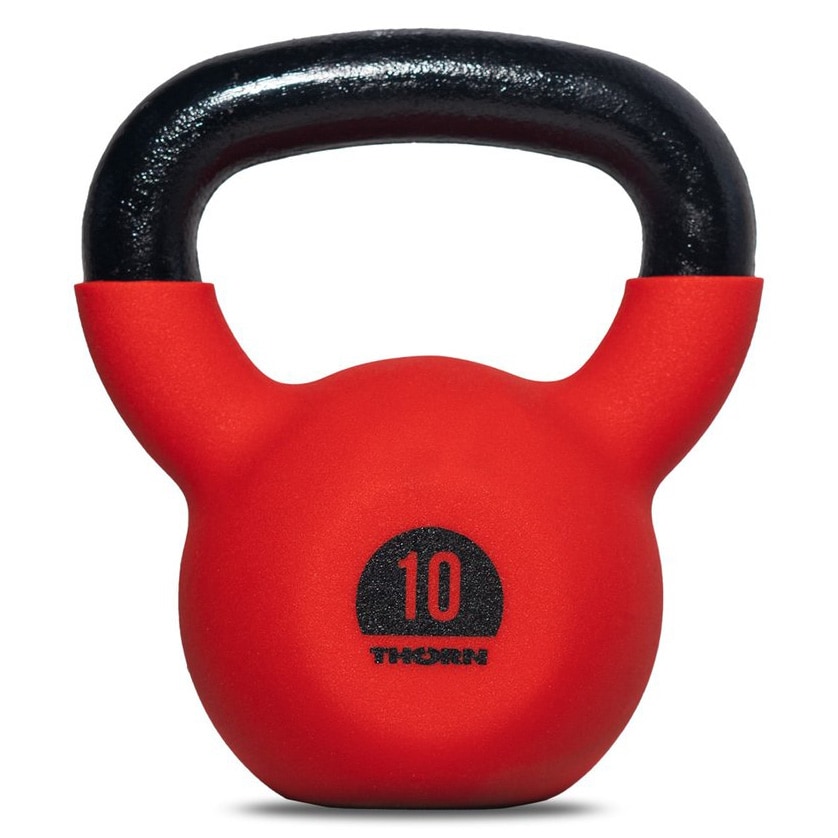 Thorn+Fit - Kettlebell aus Gusseisen mit Gummibeschichtung - 10kg