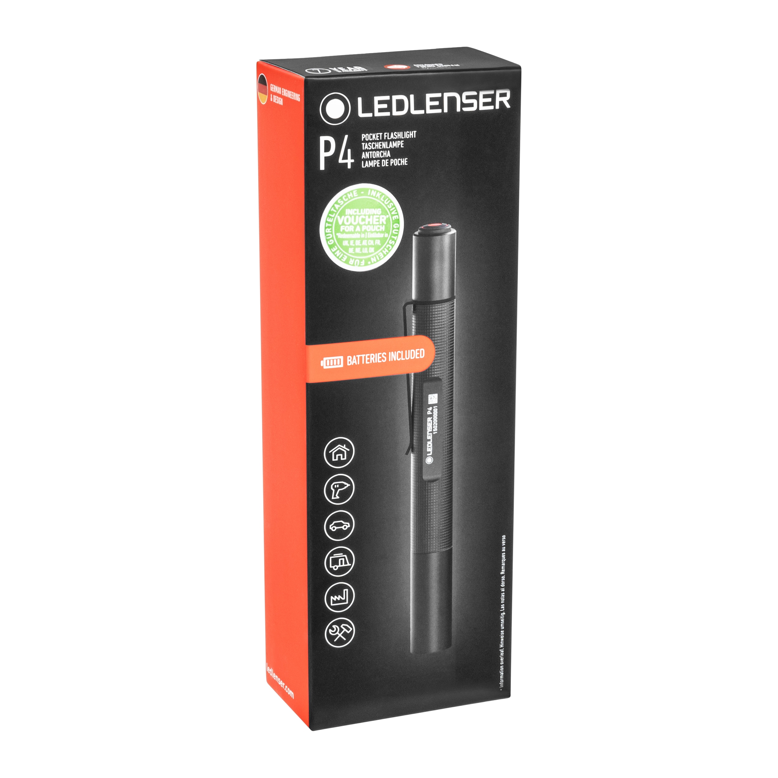 Ledlenser - P4 BM Taschenlampe - 18 Lumen