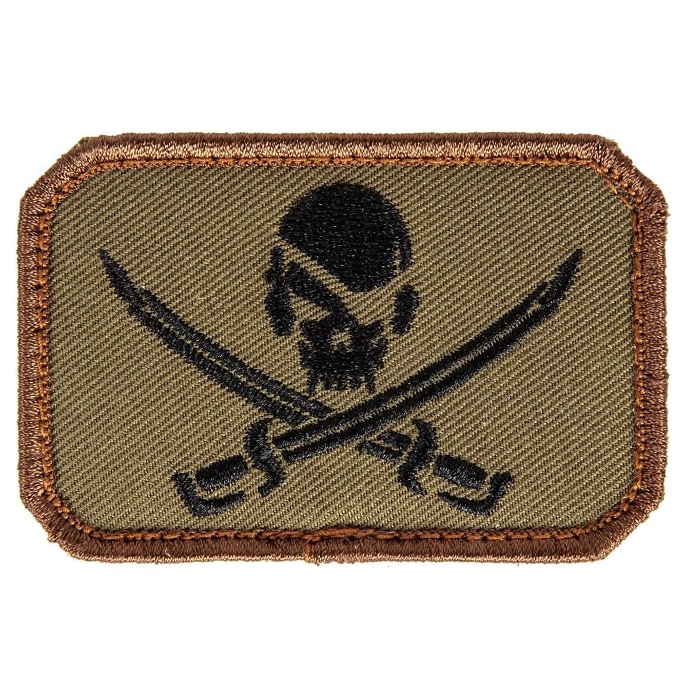 Mil Spec Monkey - Pirate Skull Flag - Aufnäher - Forest Green