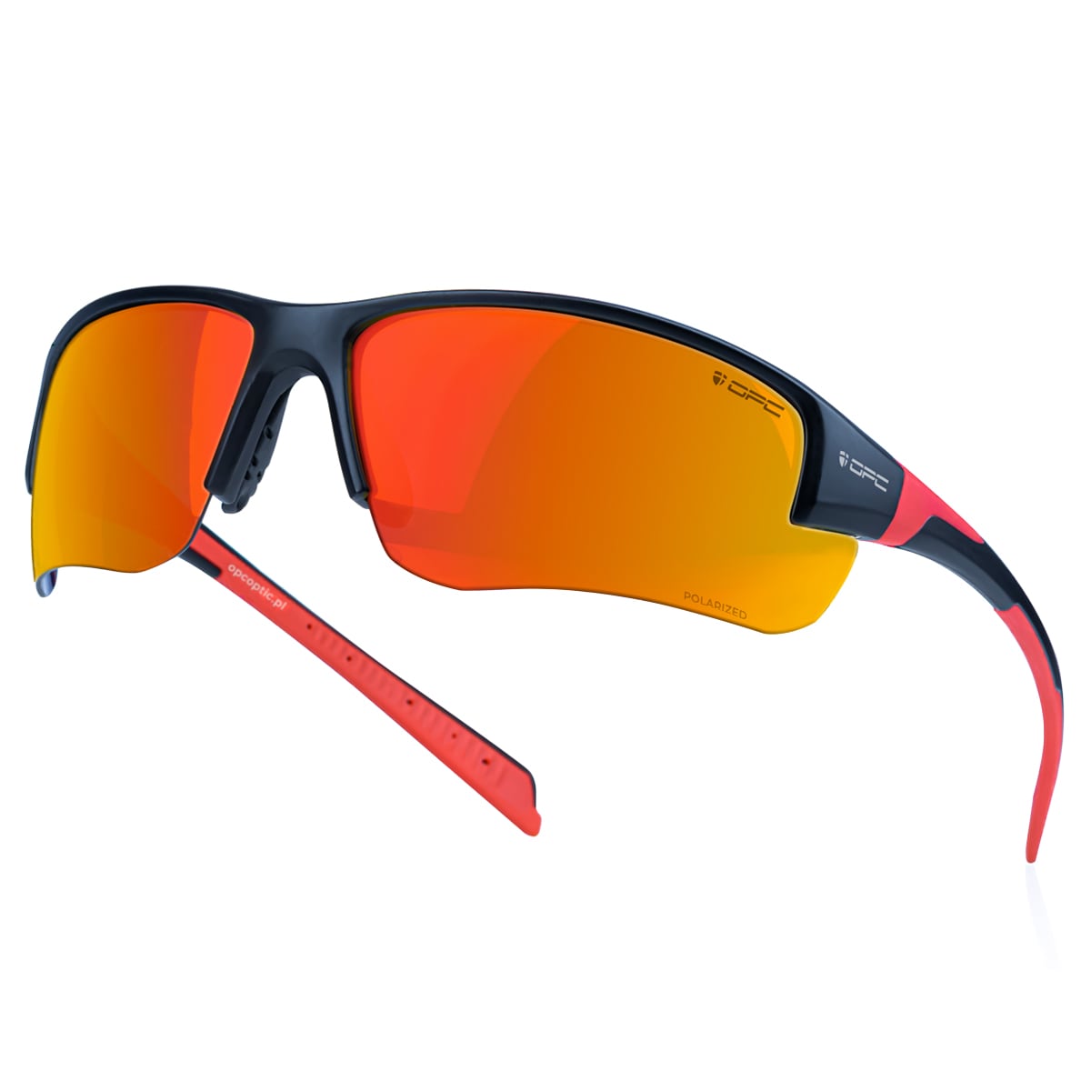 OPC Extreme - San Salvo Matt Black/Red Revo- Polarisierte Sonnenbrille