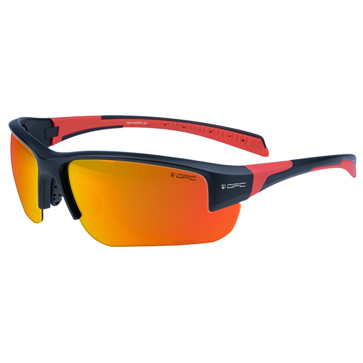 OPC Extreme - San Salvo Matt Black/Red Revo- Polarisierte Sonnenbrille