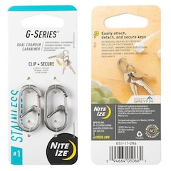 Nite Ize - G-Series 1 - Karabinerhaken - 2 Stk. - Silver