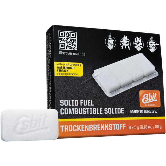 Esbit - Solid Fuel - Trockenbrennstoff für Campingkocher 16x5g