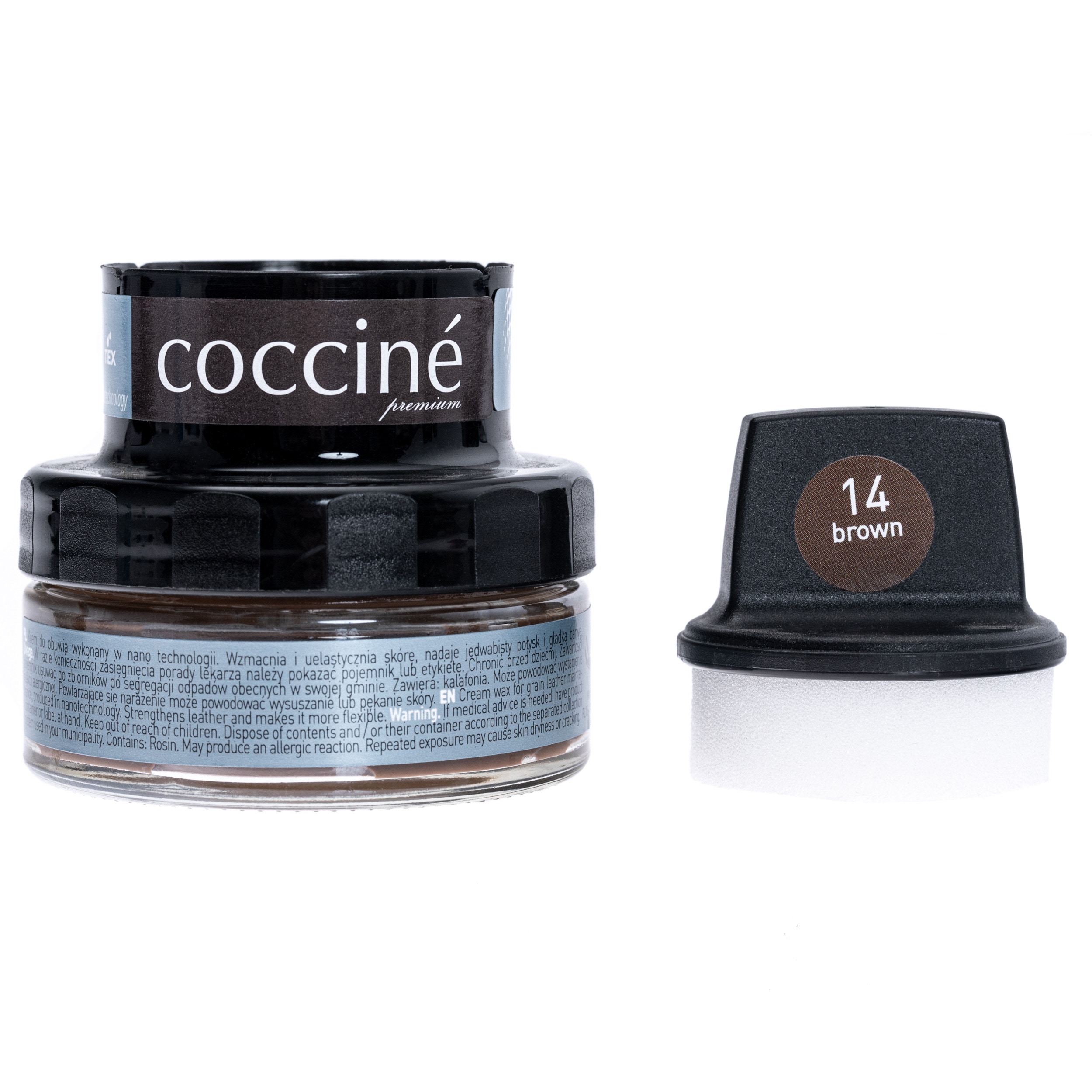 Coccine - Wachs für Glattleder - 50ml - Braun