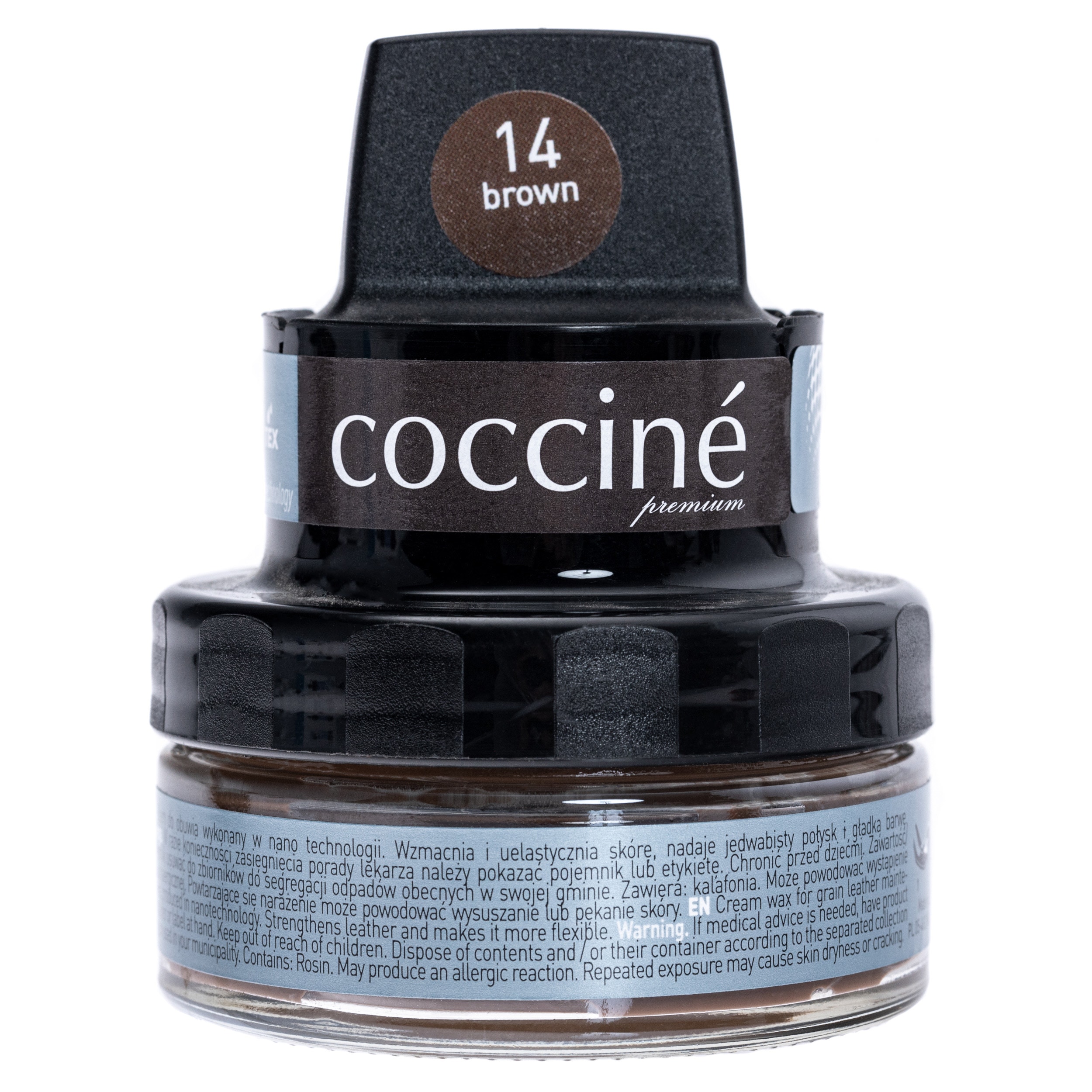 Coccine - Wachs für Glattleder - 50ml - Braun