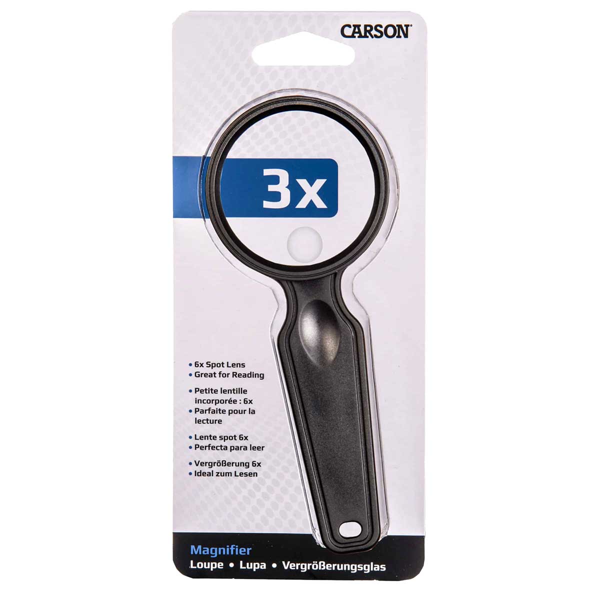 Carson - HandHeld Magnifier - Lupe - 3x / 6x