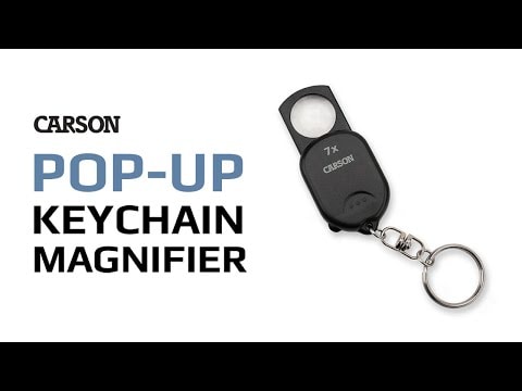 Carson - Pop-Up Keychain Magnifier - Lupe - 7x