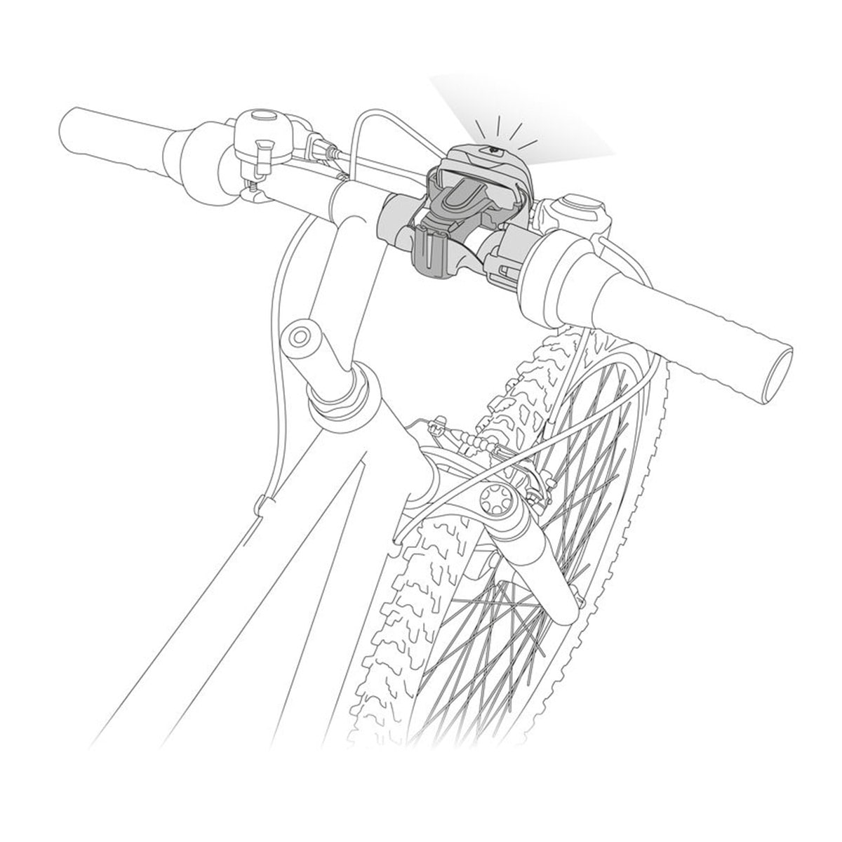 Petzl Bike Adap - Lampenhalter fürs Fahrrad