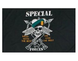 Mil-Tec - Flagge 90x150 cm - Special Forces 