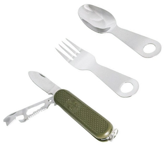 Mil-Tec - Campingbesteck mit Taschenmesser