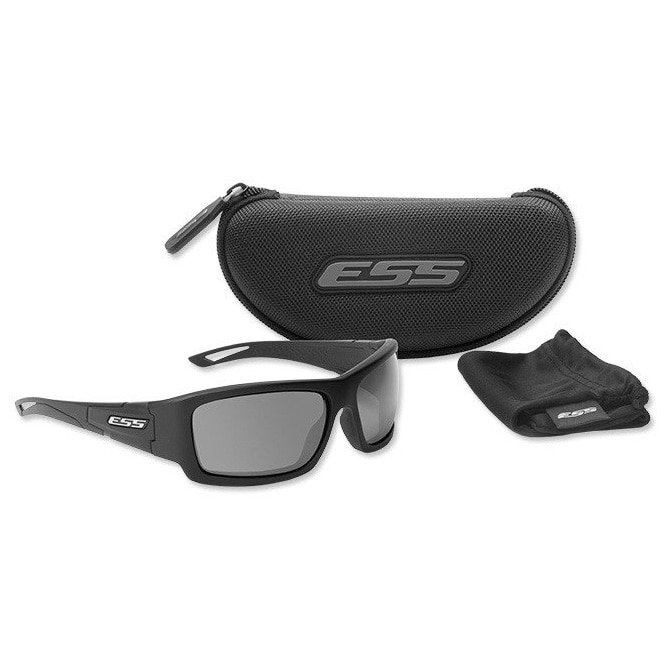 ESS - Credence Black Frame Smoke Gray Lenses - taktische Brille