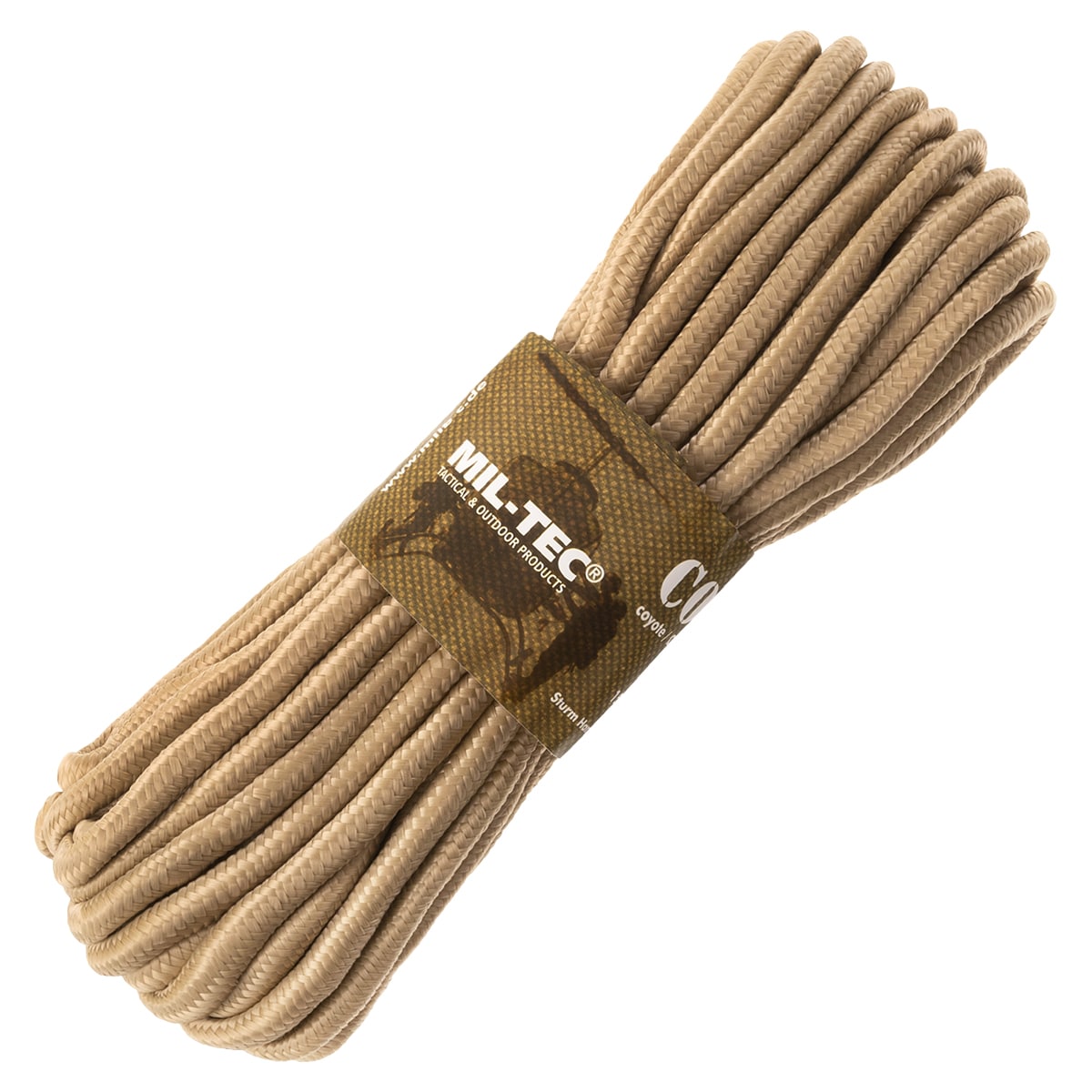 Mil-Tec - Seil - 9 mm x 15 m - Braun