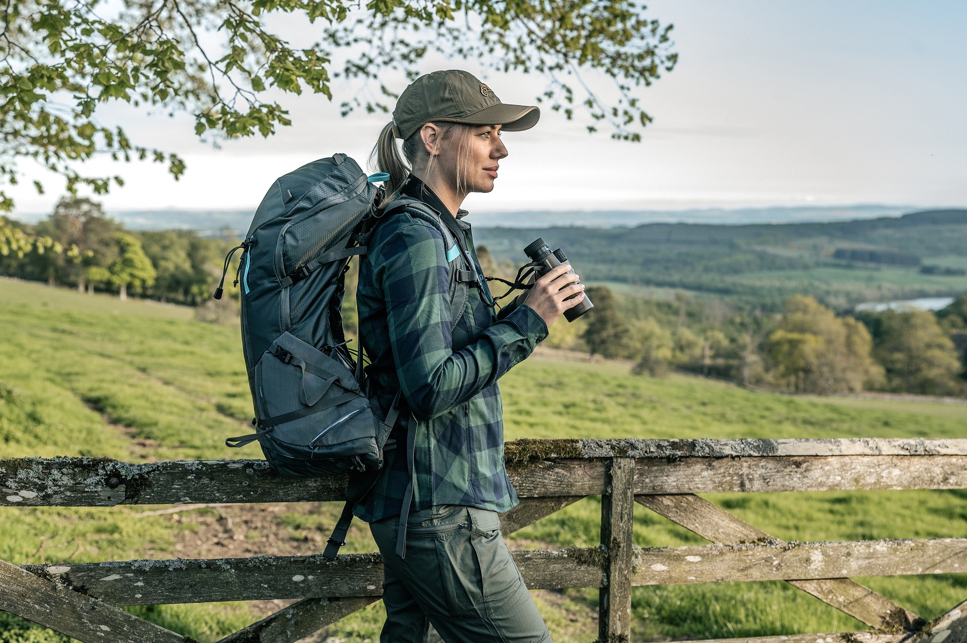 Helikon - Marigold - Hemd für Damen - Moss Green Checkered