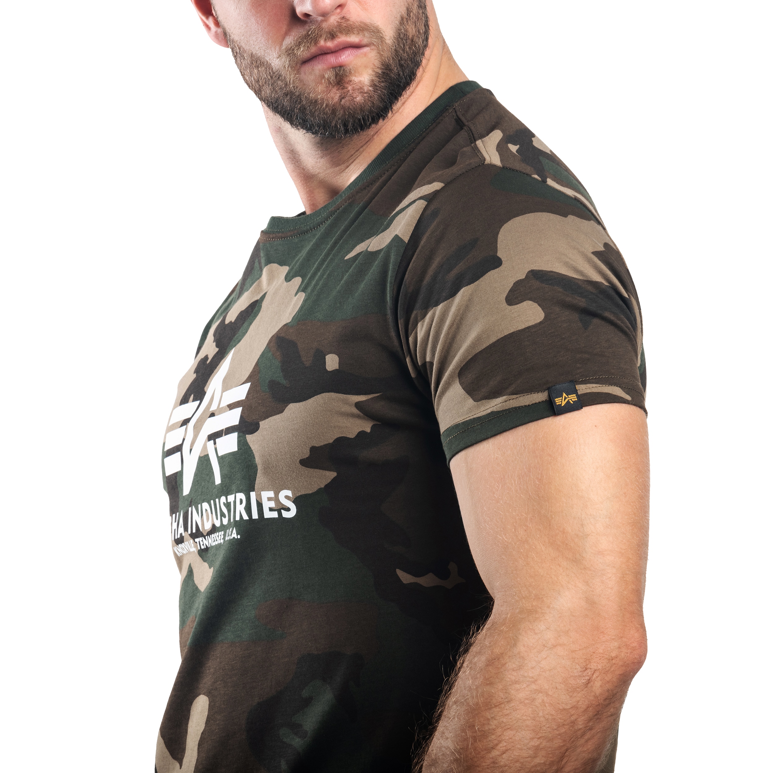 Alpha Industries - Basic - T-Shirt - Woodland Camo 65