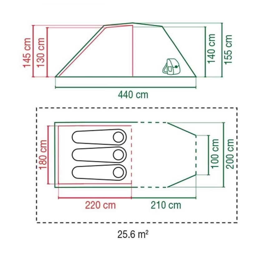 Coleman - Chimney Rock 3 Plus - 3-Personen Zelt