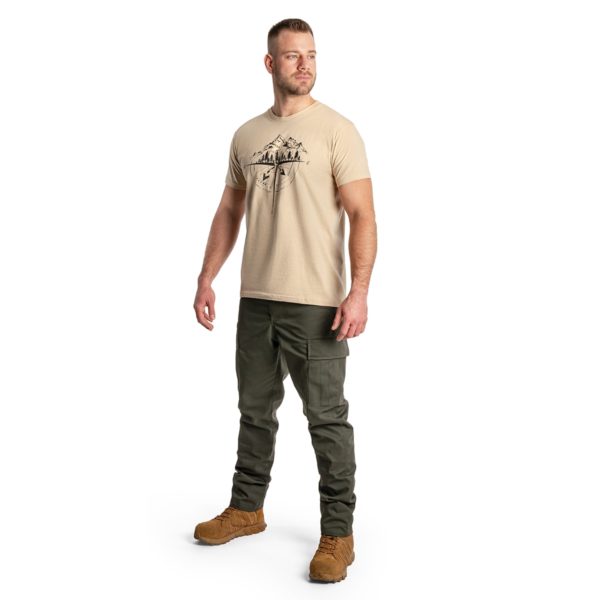 TigerWood - Rose Wind - T-Shirt - Sandfarben