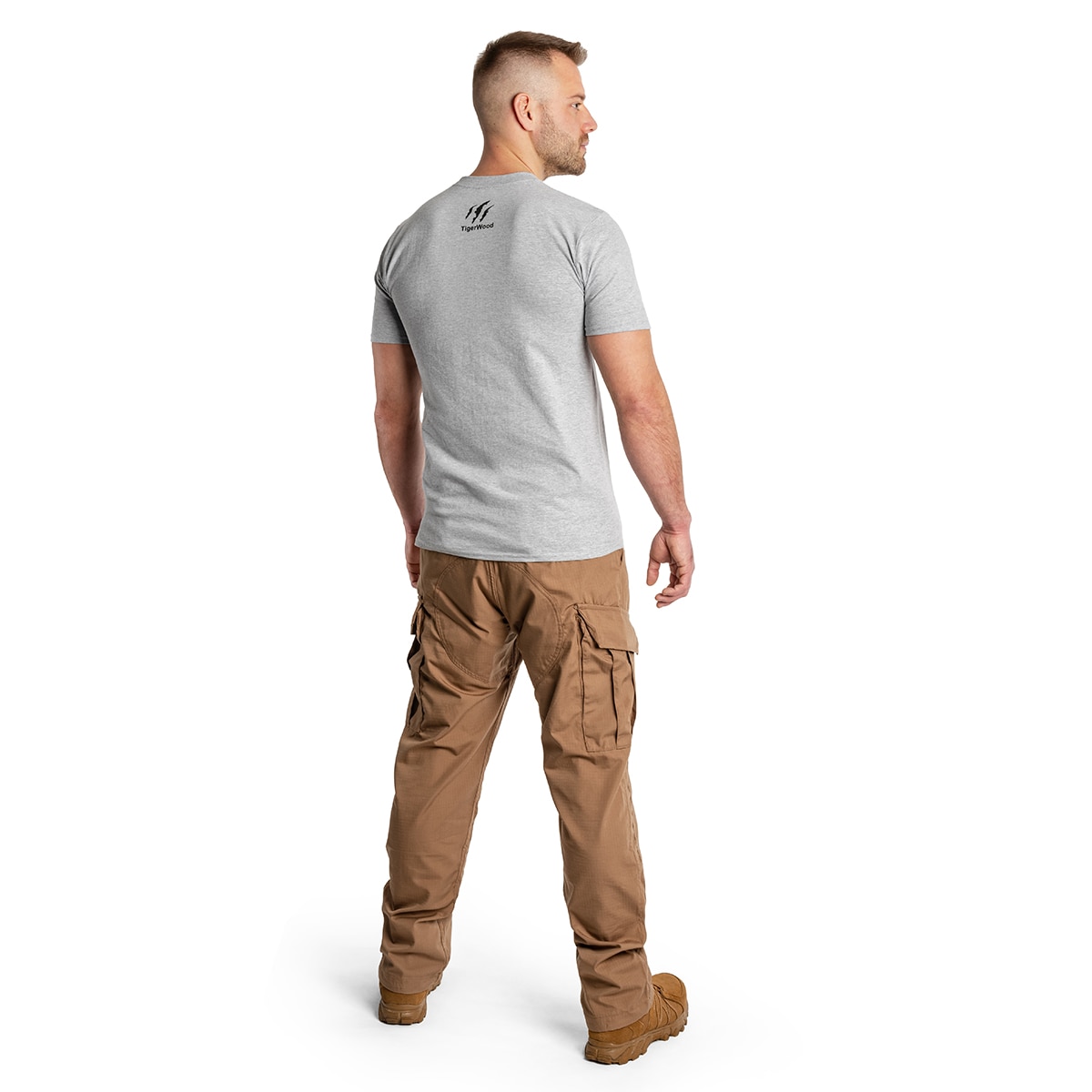 TigerWood - Windrose T-Shirt - Grau