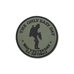 Fostex - The only easy day - Navy Seals - 3D-Aufnäher - Grün OD