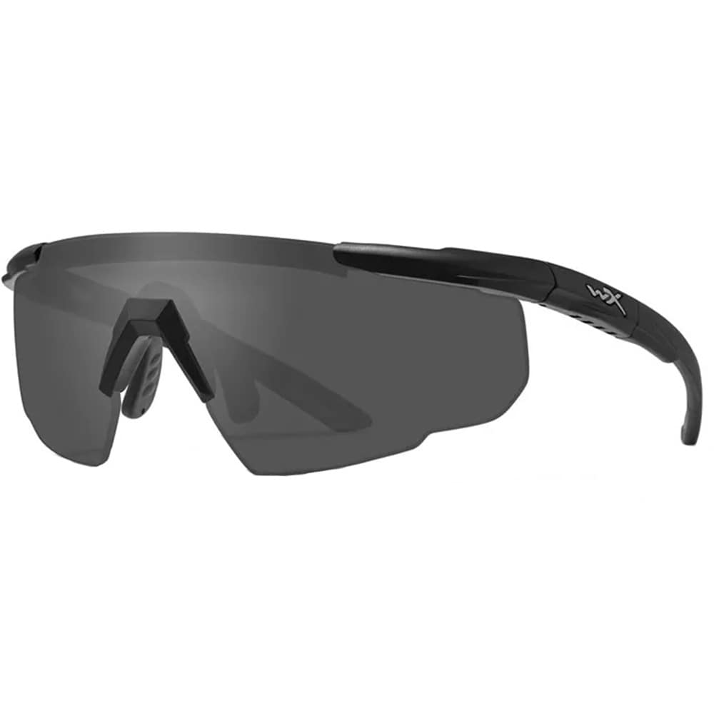 Wiley X - Saber Advanced Set 2in1 - Taktische Brille - Smoke Grey/Clear/Matte Black