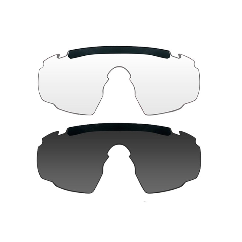 Wiley X - Saber Advanced Set 2in1 - Taktische Brille - Grey/Clear/Matte Black