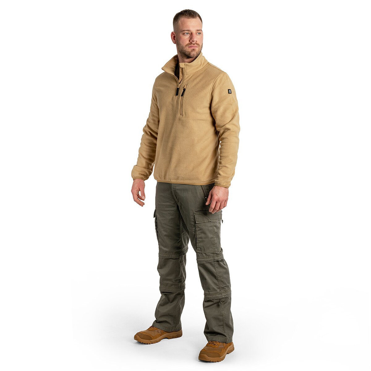 Brandit - Fleece Troyer - Fleecejacke - Coyote