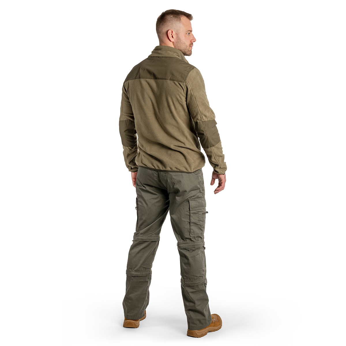 Brandit - Fleece Troyer Ripstop - Fleecejacke - Olive