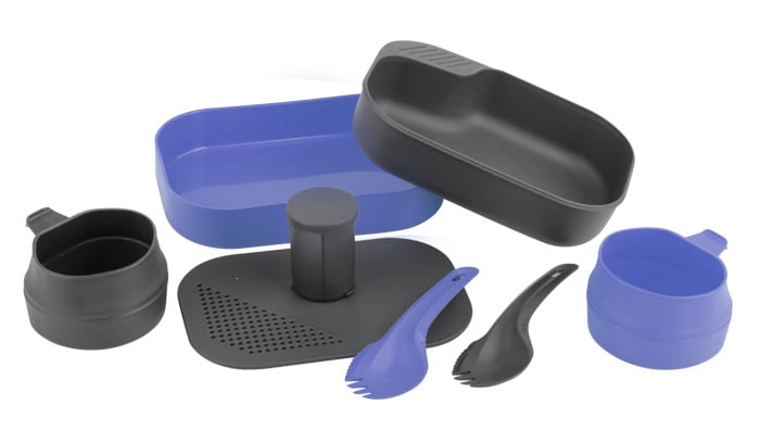 Wildo - Camp-A-Box Duo Complete Campinggeschirr-Set - Blueberry