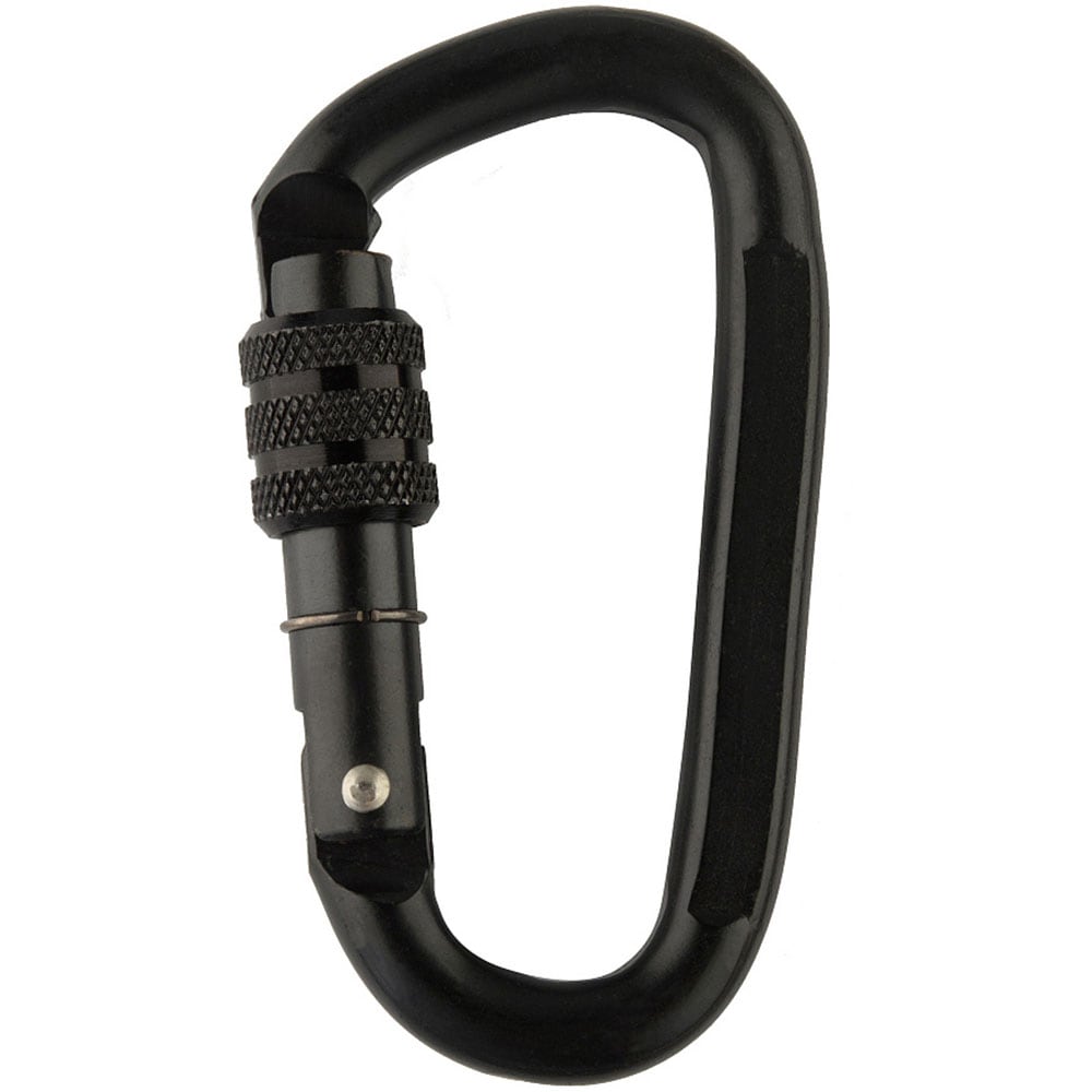 M-Tac - Karabinerhaken aus Stahl 10 cm - Black