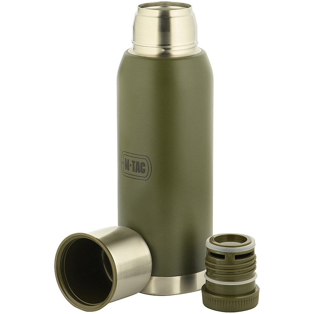 M-Tac - Edelstahl-Thermosflasche 1000 ml - Olive