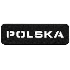 M-Tac - Polska Laser Cut - Durchbrochener Aufnäher - Black