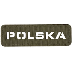M-Tac - "Polska" Laser Cut - durchbrochener Aufnäher - Ranger Green