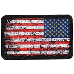 M-Tac - USA Flagge Rewers - Aufnäher - Black/GID