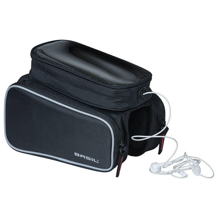 Basil - Sport Design Double Frame Bag - Fahrradtasche M - Black