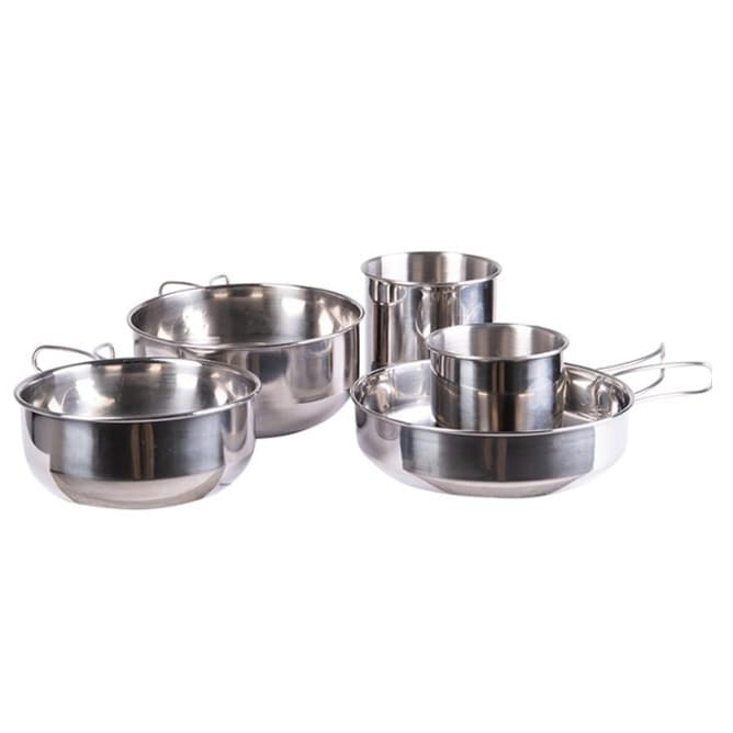 Mil-Tec - Stainless Steel Cook Set - Geschirr-Set - 5 Elemente