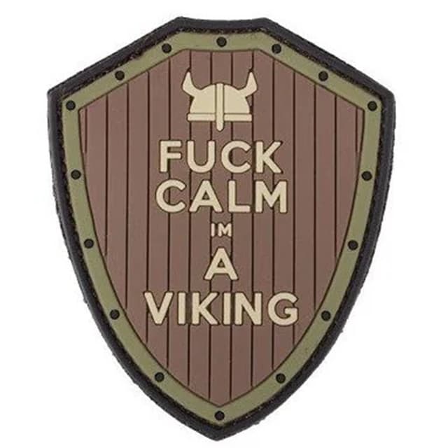 Patch 101 Inc. - F*ck Calm - 3D PVC-Aufnäher - Brown/Green