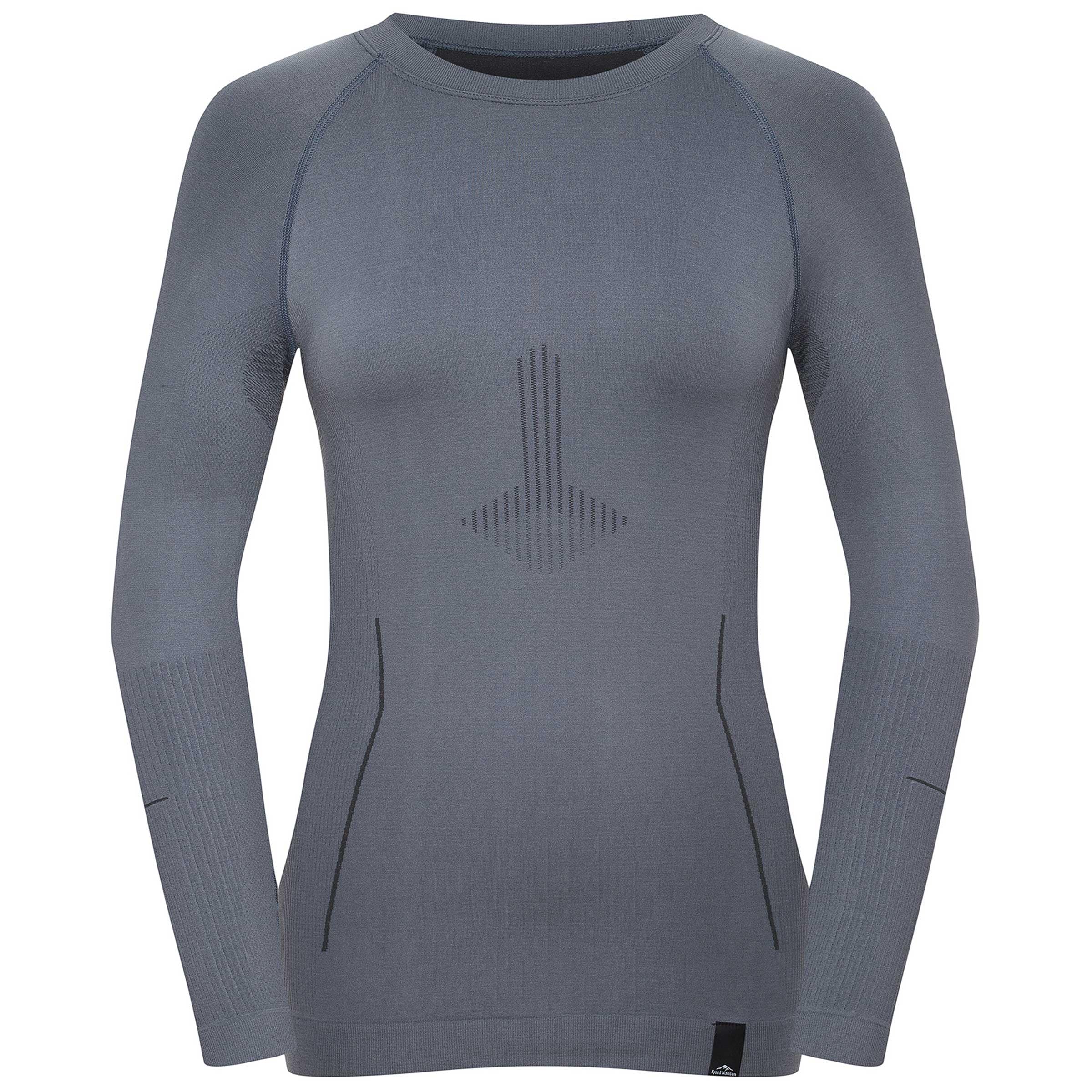 Fjord Nansen - RIFFE Longsleeve - Damen Thermo-Langarmshirt - Essential grey