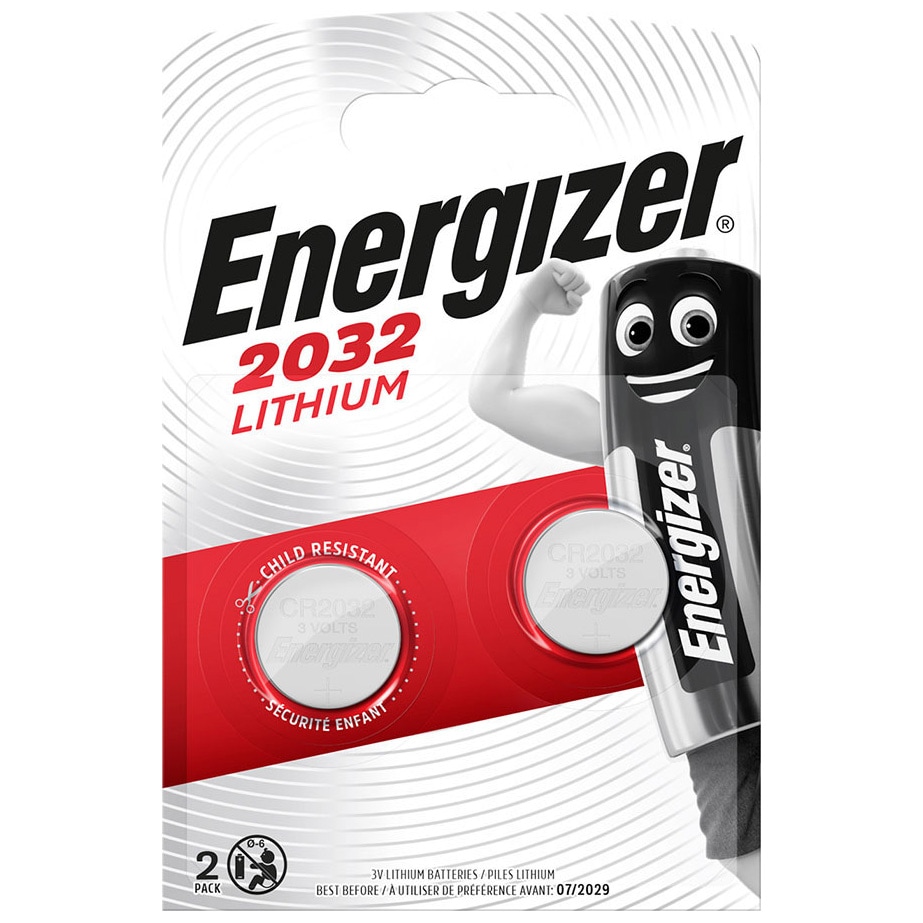 Energizer - CR2032 - Lithium-Batterie 3 V - 235 mAh - 2 Stk.