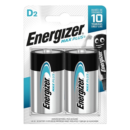 Energizer - LR20 - Alkalibatterie 1,5 V - 16000 mAh - 2 Stk.