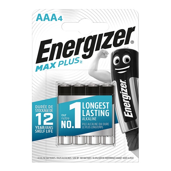 Energizer - LR3 Max Plus - Alkalibatterie AAA 1,5 V - 4 Stk.