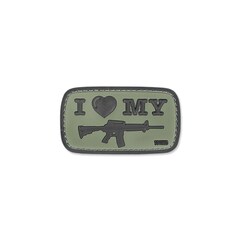 101 Inc. - I Love My M4 - 3D-Aufnäher - Grün OD
