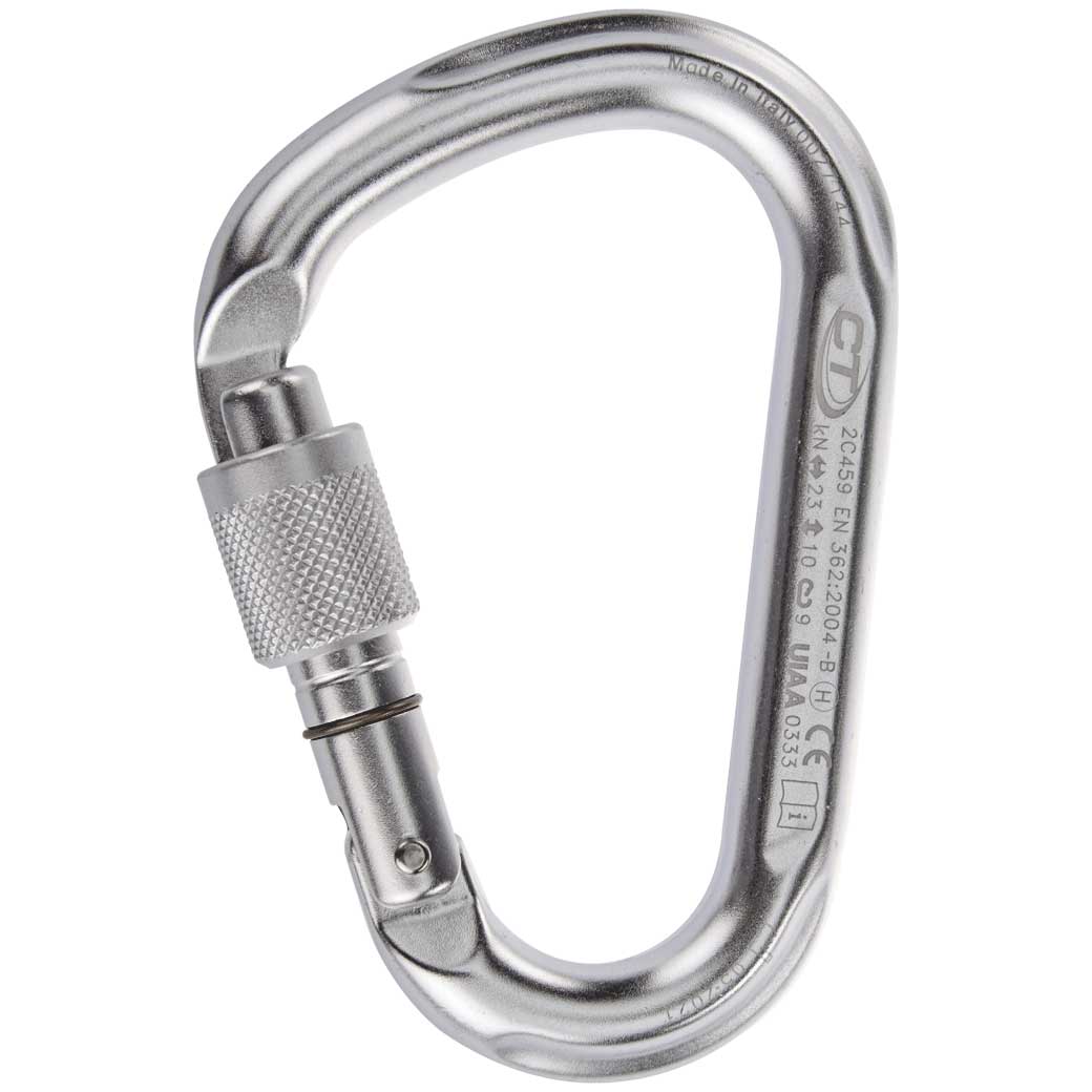 Climbing Technology - HMS Snappy CF SG II - Karabiner zum Klettern - Silver