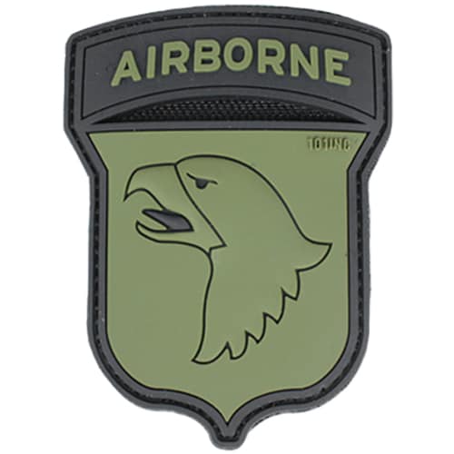 101 Inc. - Airborne 101st 3D-Aufnäher - Grün OD