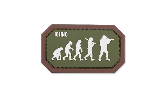 101 Inc. - Airsoft Evolution - 3D-Aufnäher mit Velcro-Klett - Grün OD