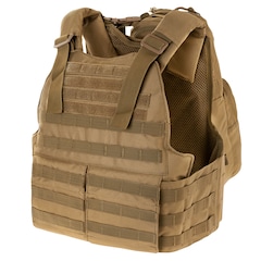 Voodoo Tactical - Hayden Plate Carrier - Taktische Weste mit Trinkblasentasche - Coyote