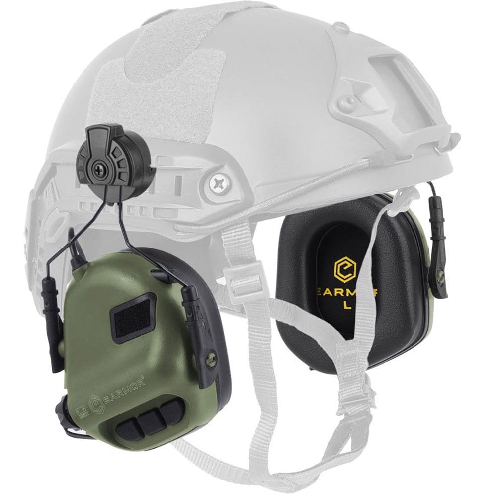 Earmor - M31H - Aktiver Gehörschutz für FAST MT-Helme - Foliage Green