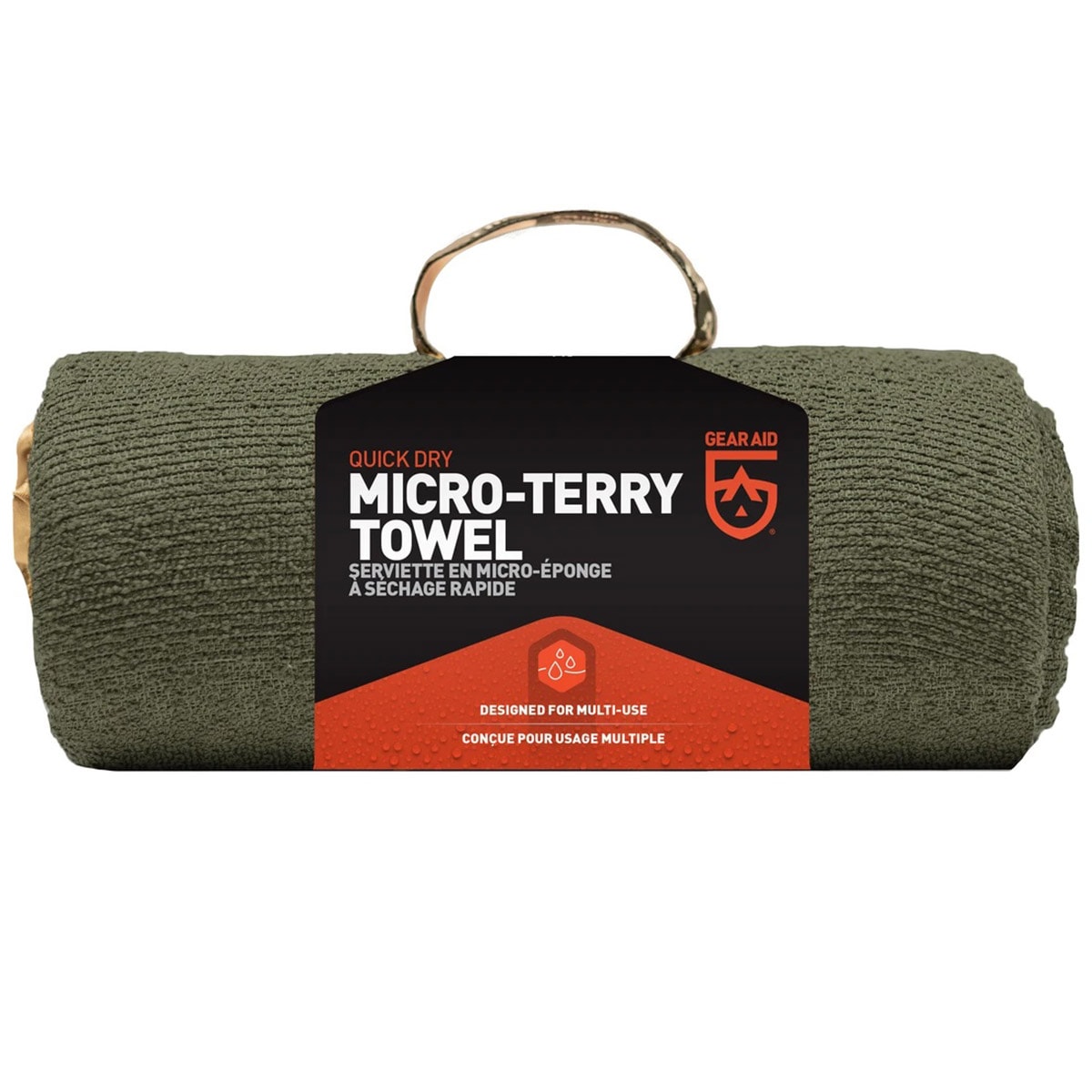 Gear Aid - Microfiber Towel Medium - Schnelltrocknendes Handtuch aus Mikrofaser - Grün OD