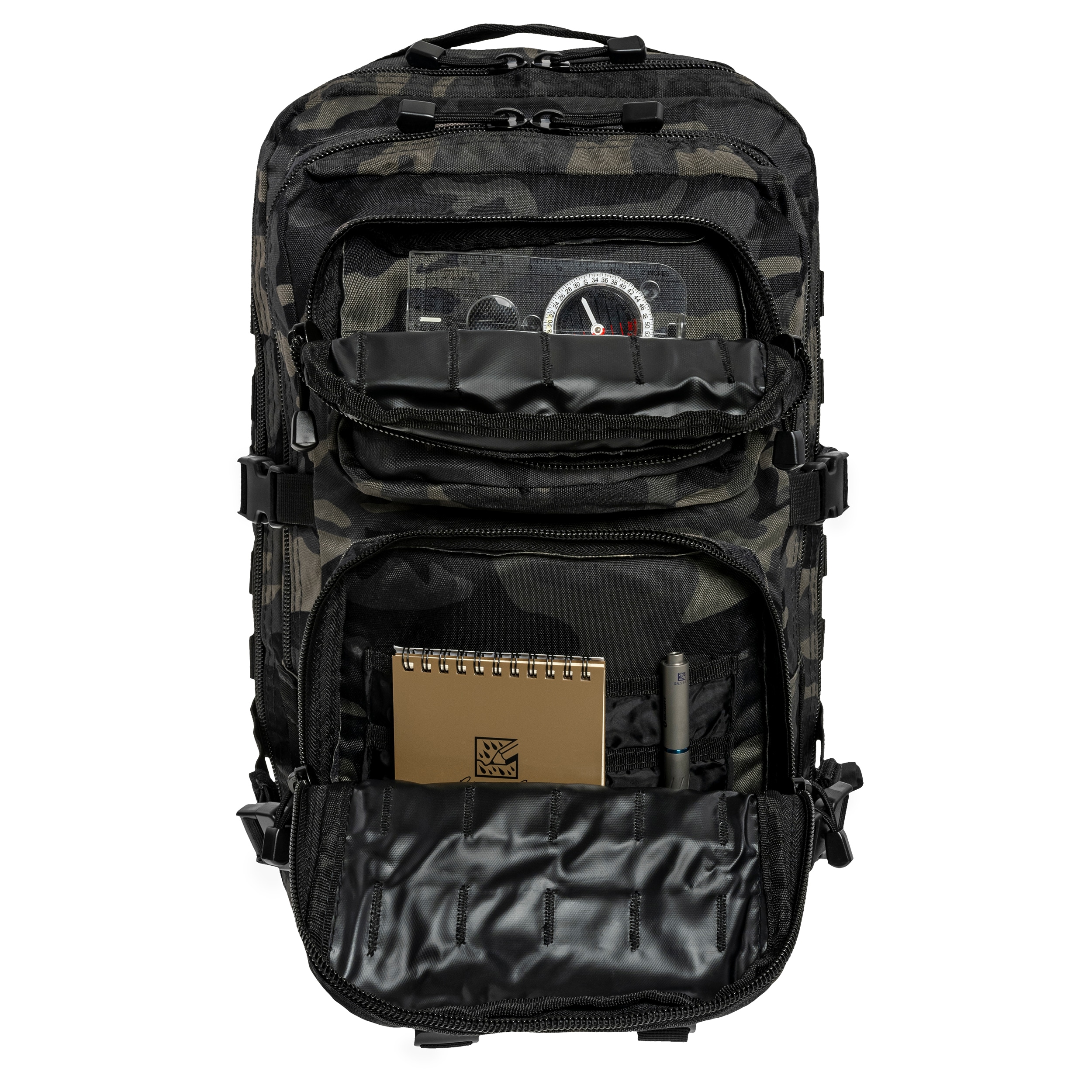 Mil-Tec - Large Assault Pack - Taktischer Rucksack 36 l - Dark Camo