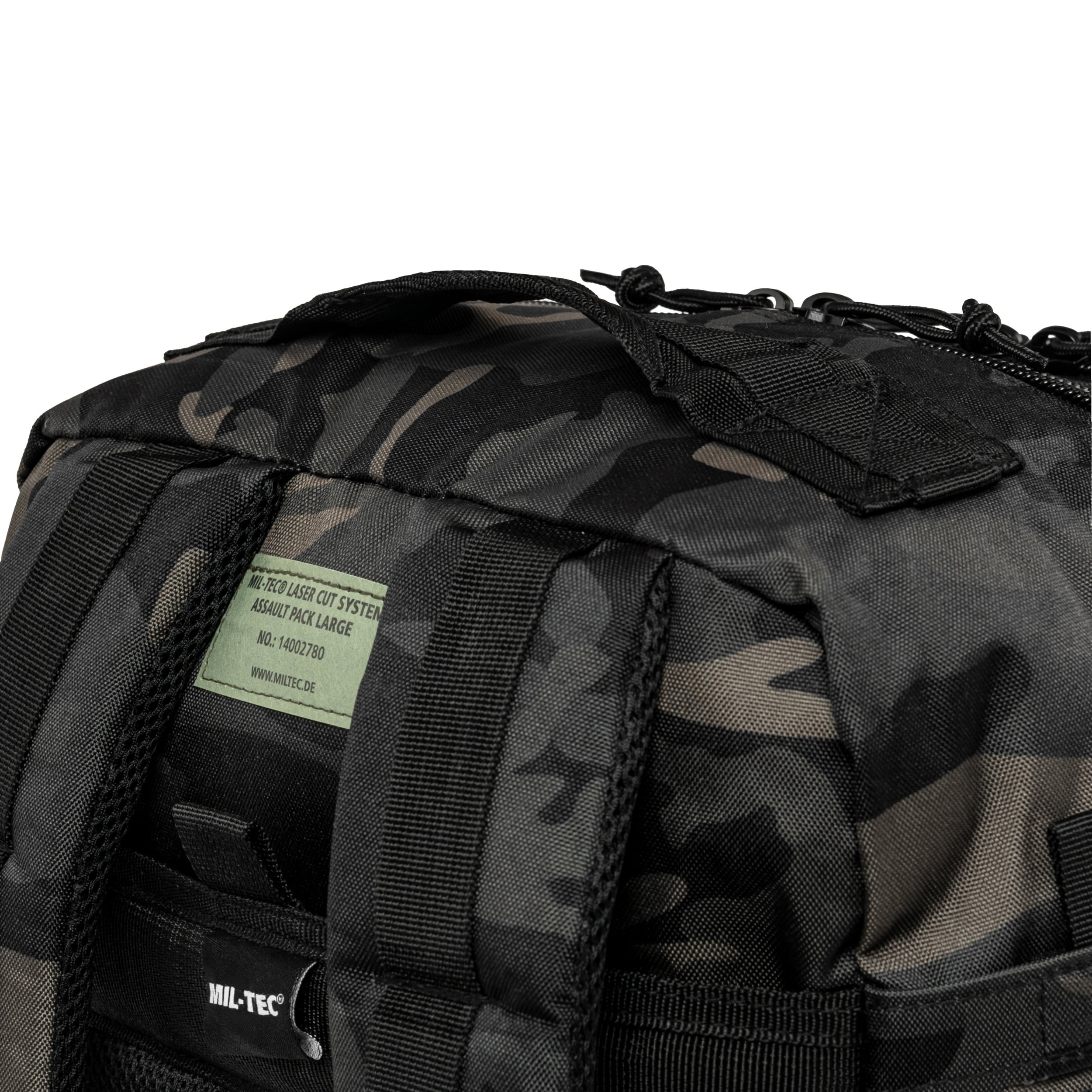 Mil-Tec - Assault Pack Laser Cut -  Taktischer Rucksack 36 l - Large - Dark Camo