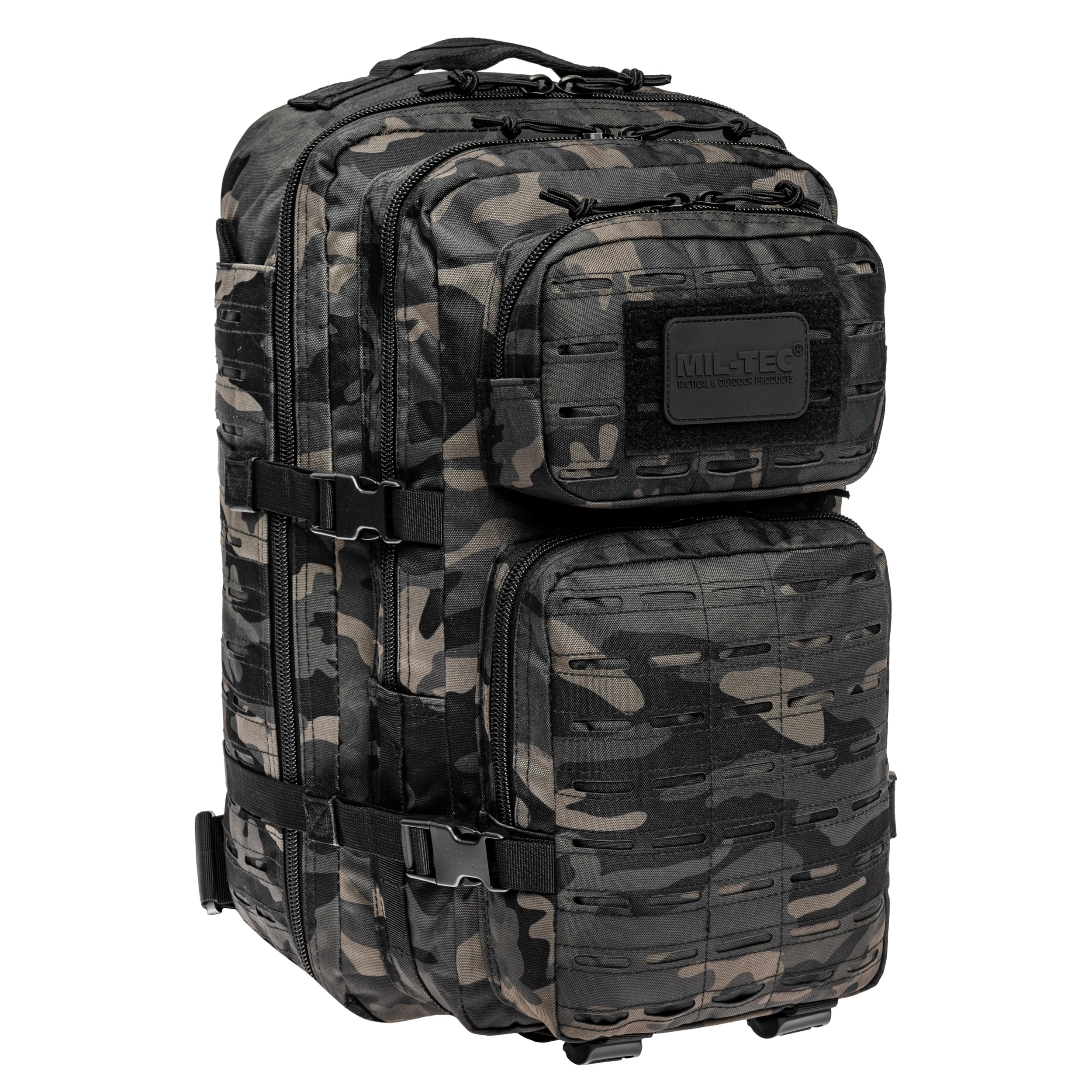 Mil-Tec - Assault Pack Laser Cut -  Taktischer Rucksack 36 l - Large - Dark Camo